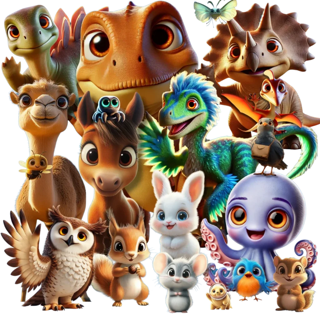 Critter Corner animal characters